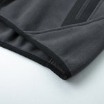 Men’s Full-Zip Fleece Jacket with Stand Collar and Zip Pockets