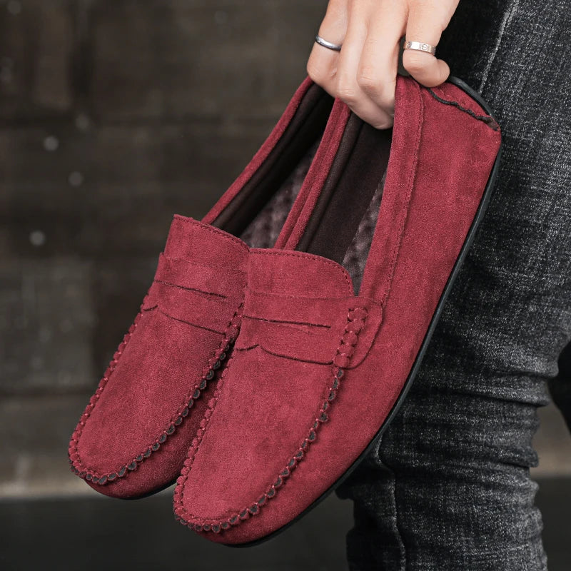 Men's Driving Loafers with Moccasin Stitching