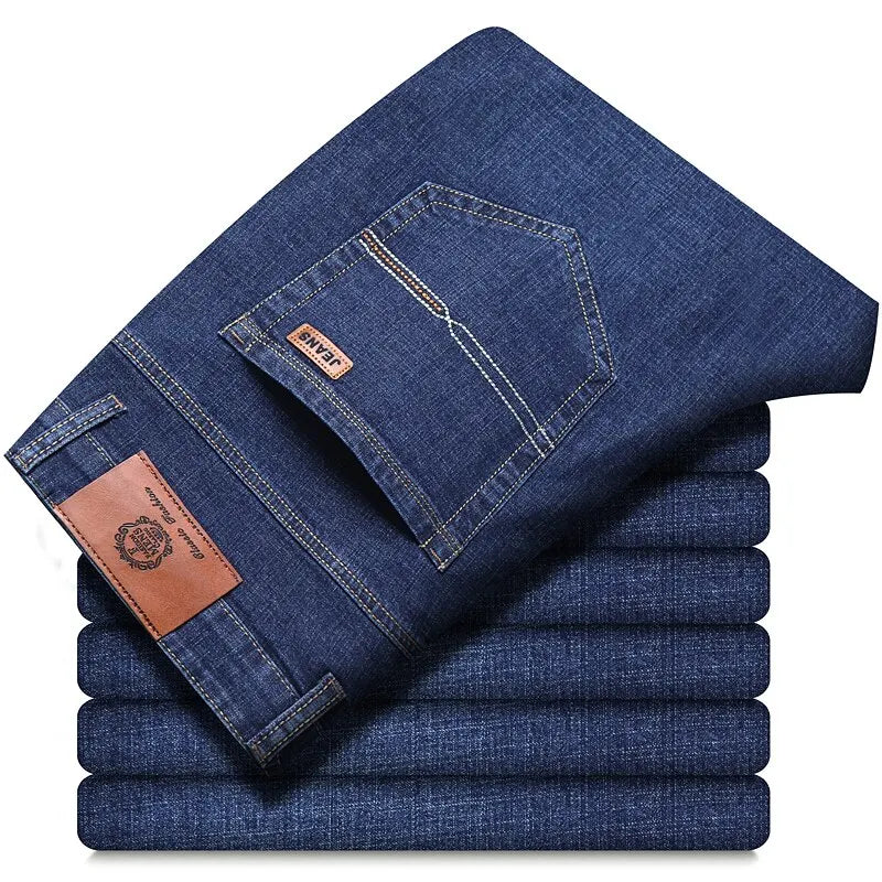 Men’s Mid-Rise Straight-Leg Jeans