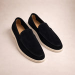 Men's Slip On Loafers with Contrast Sole