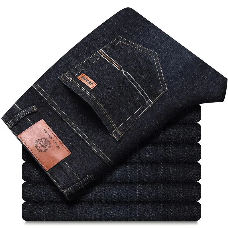 Men’s Mid-Rise Straight-Leg Jeans