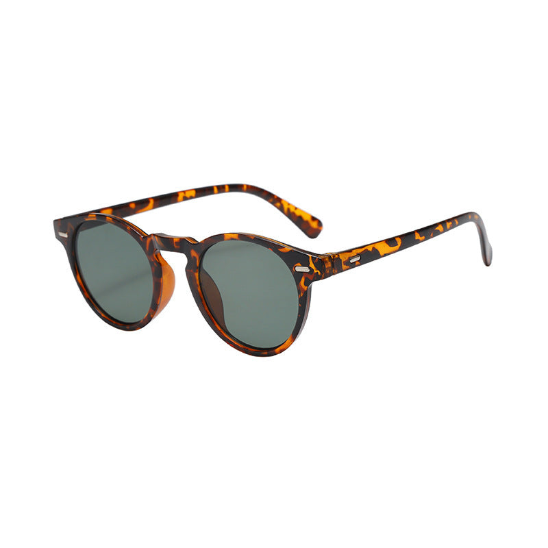 Men's Round Sunglasses with Keyhole Bridge