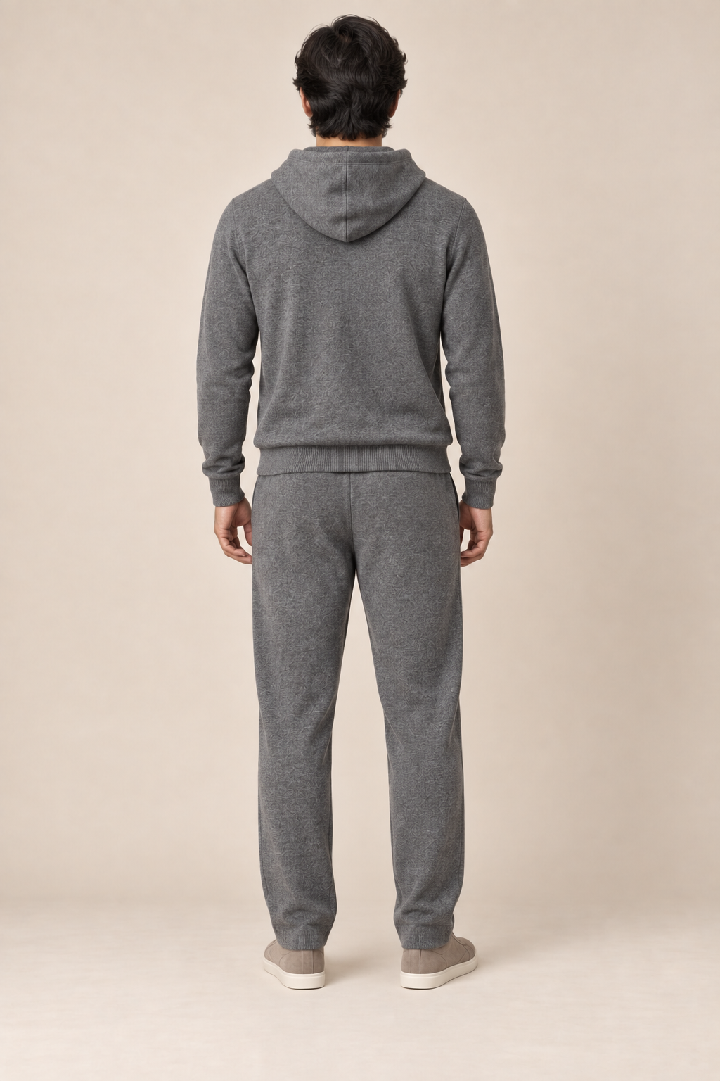 Men’s 100% Merino Wool Knitted Hoodie and Trouser Set