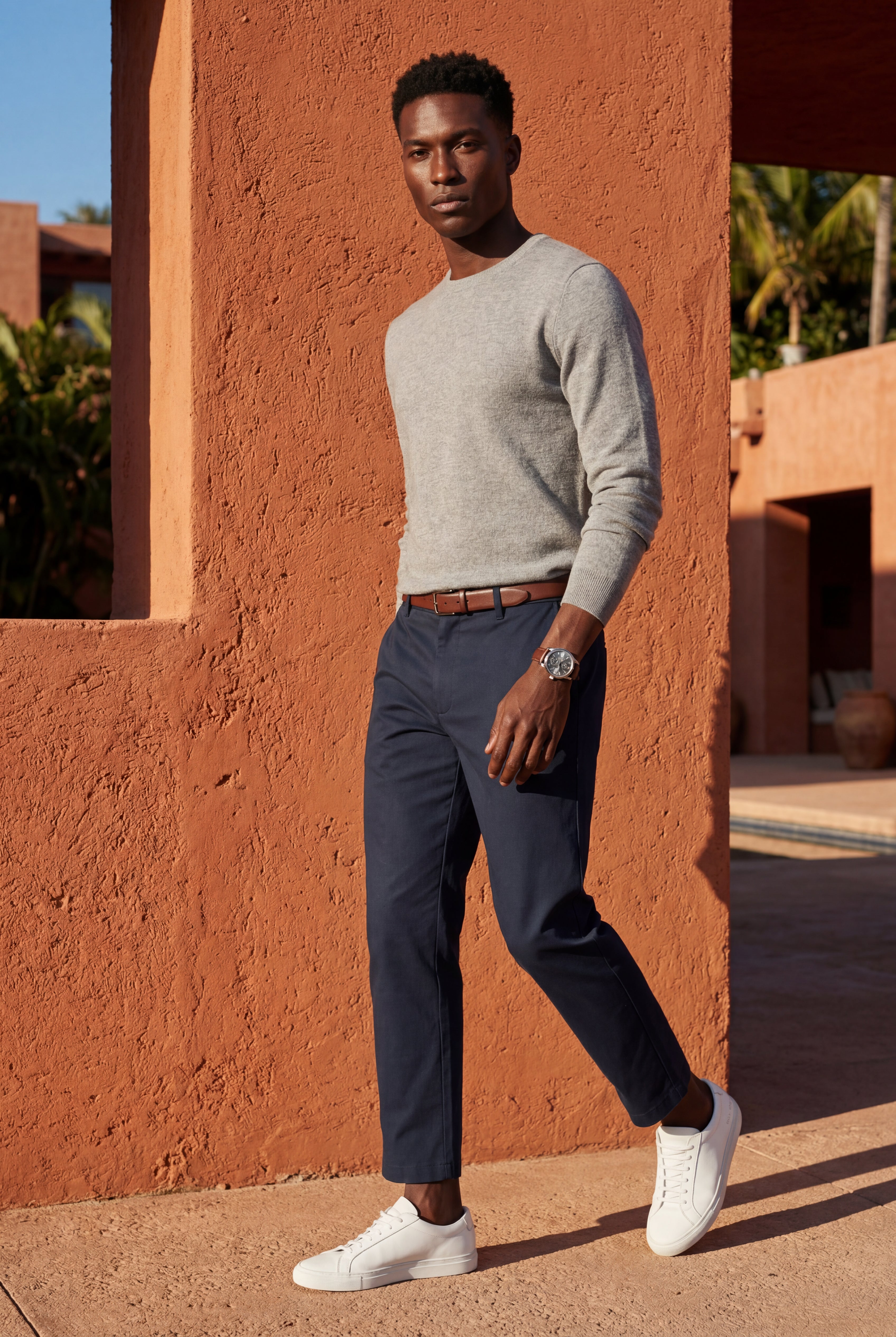 Marvello – Straight-Leg Chino Trousers