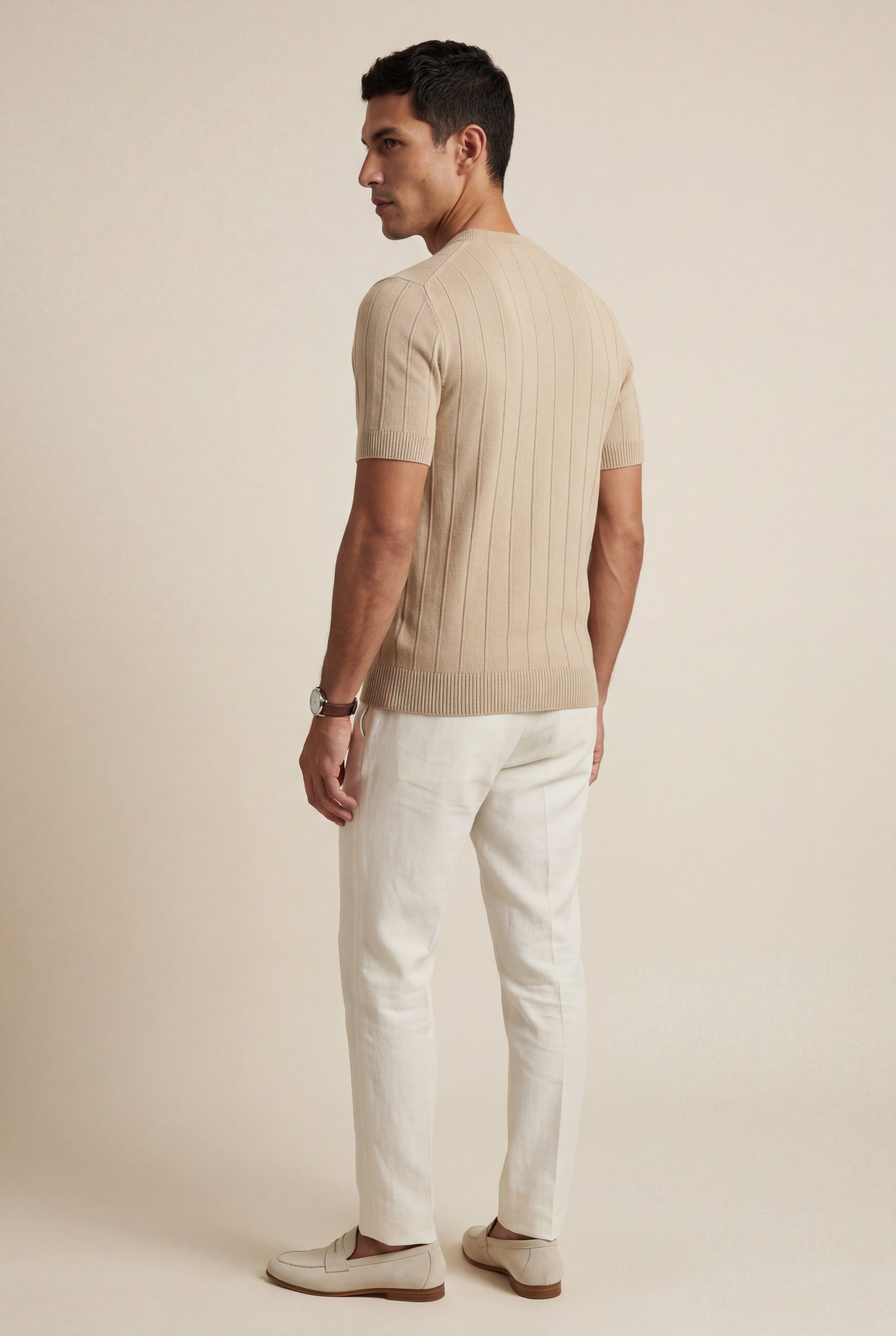 Capri – Textured Knitted T-Shirt