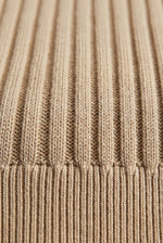 Men's Knitted T-Shirt with Crew Neck and Textured Finish