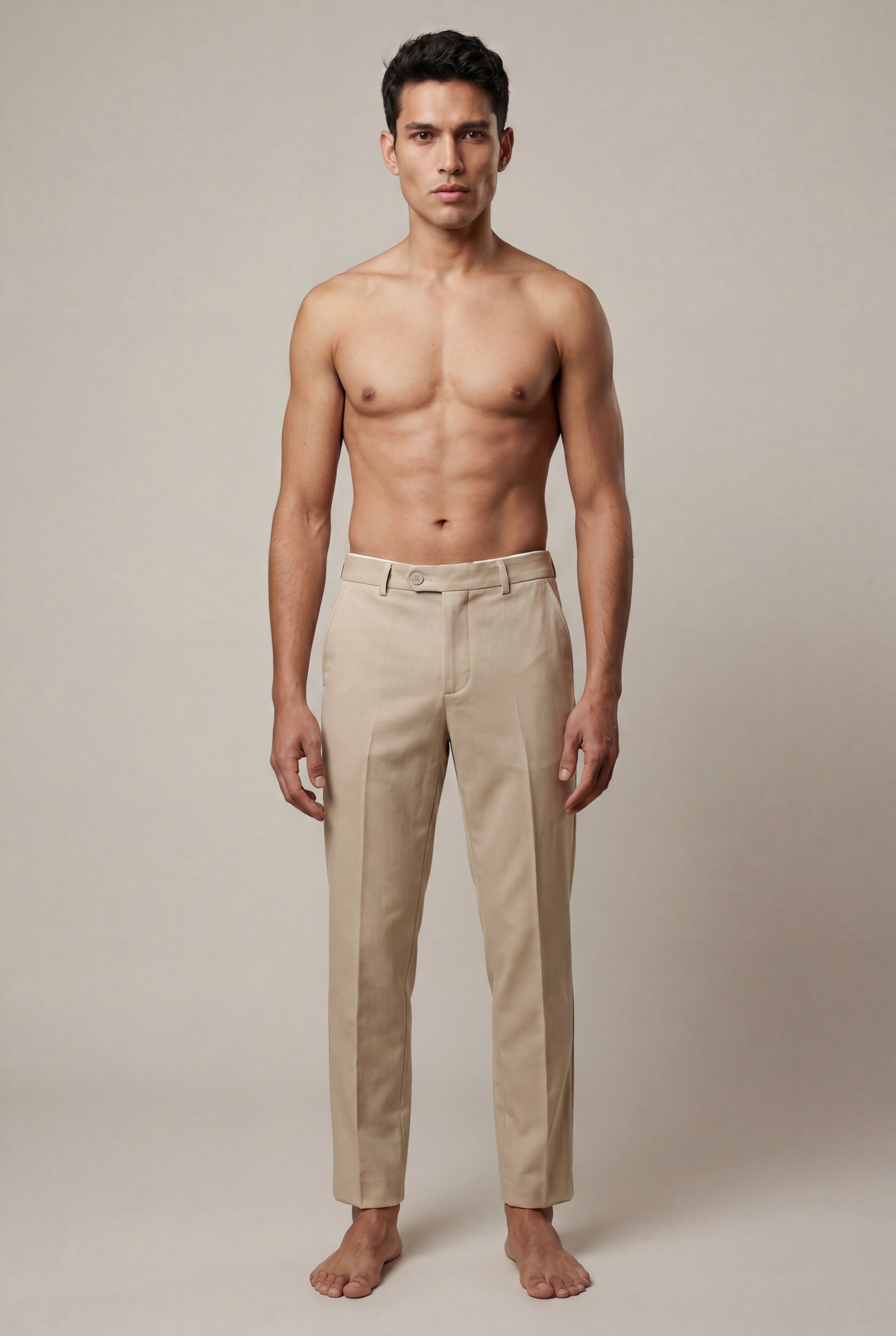 Odraven – Mid-Grey Slim-Fit Tapered Trousers