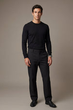 Men's Straight Leg Chinos with Mid-Rise Waist