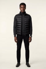 Men's Quilted Gilet with Zip and Stand Collar