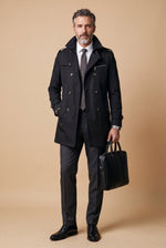 Men's Double-Breasted Trench Coat