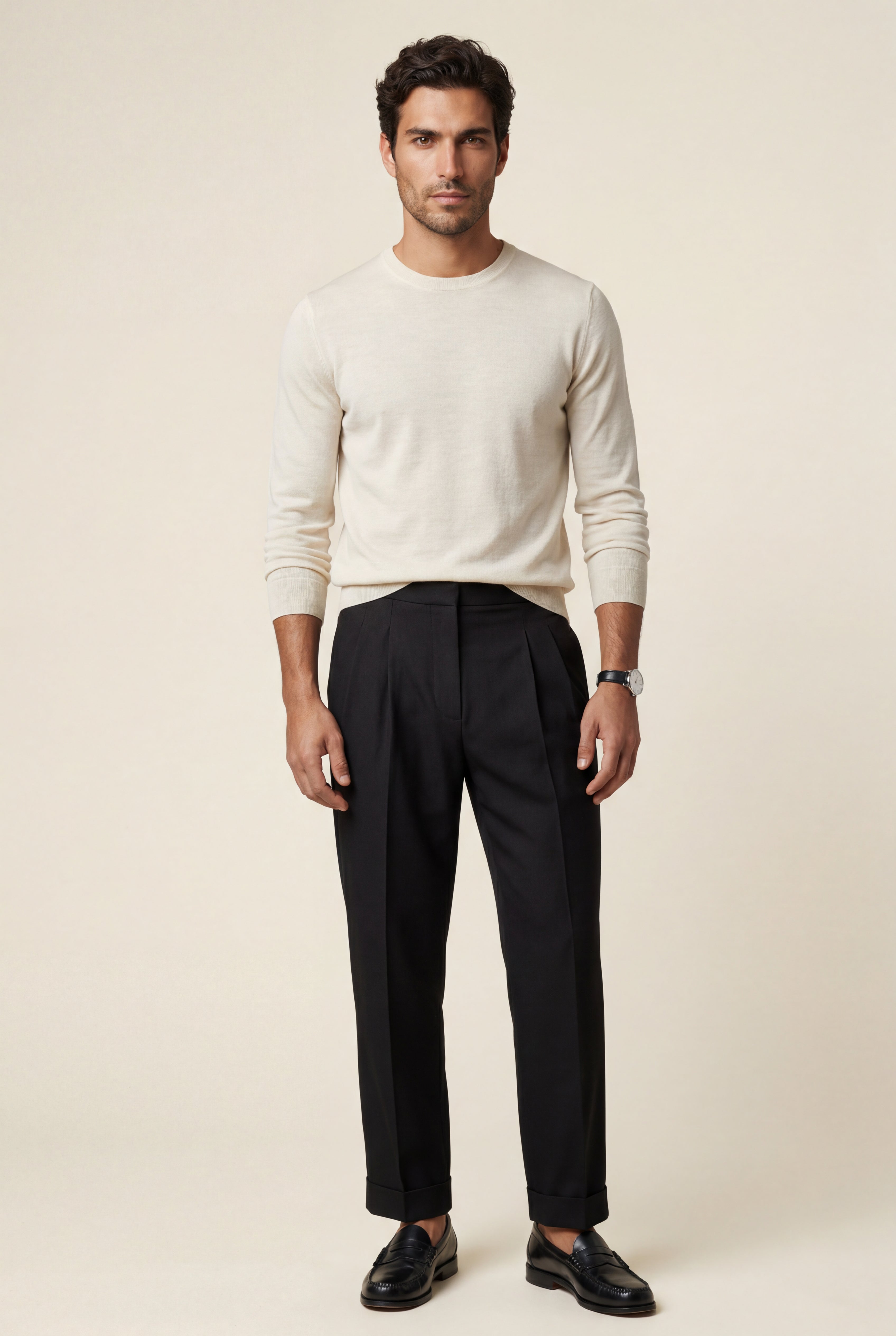 Norvell – Pleated Straight-Leg Dress Trousers