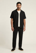 Men's Co-ord Set with Revere Collar Shirt and Trousers