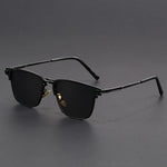 Men's Semi-Rimless Sunglasses with Square Frame