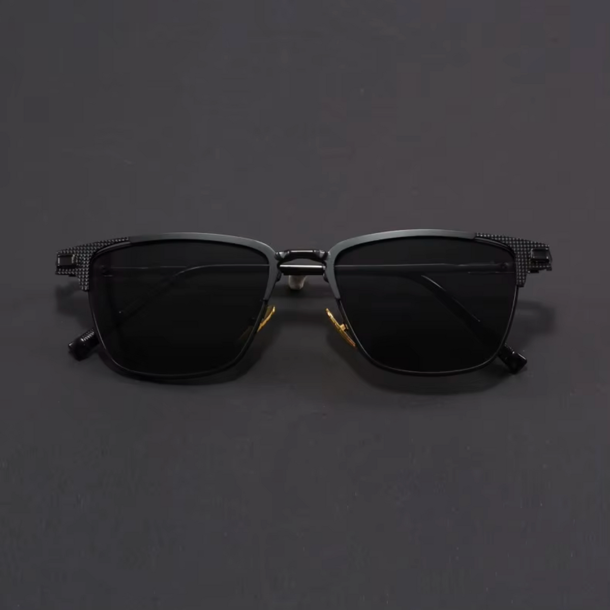 Men's Semi-Rimless Sunglasses with Square Frame