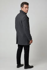 Men's Slim Fit Single-Breasted Coat
