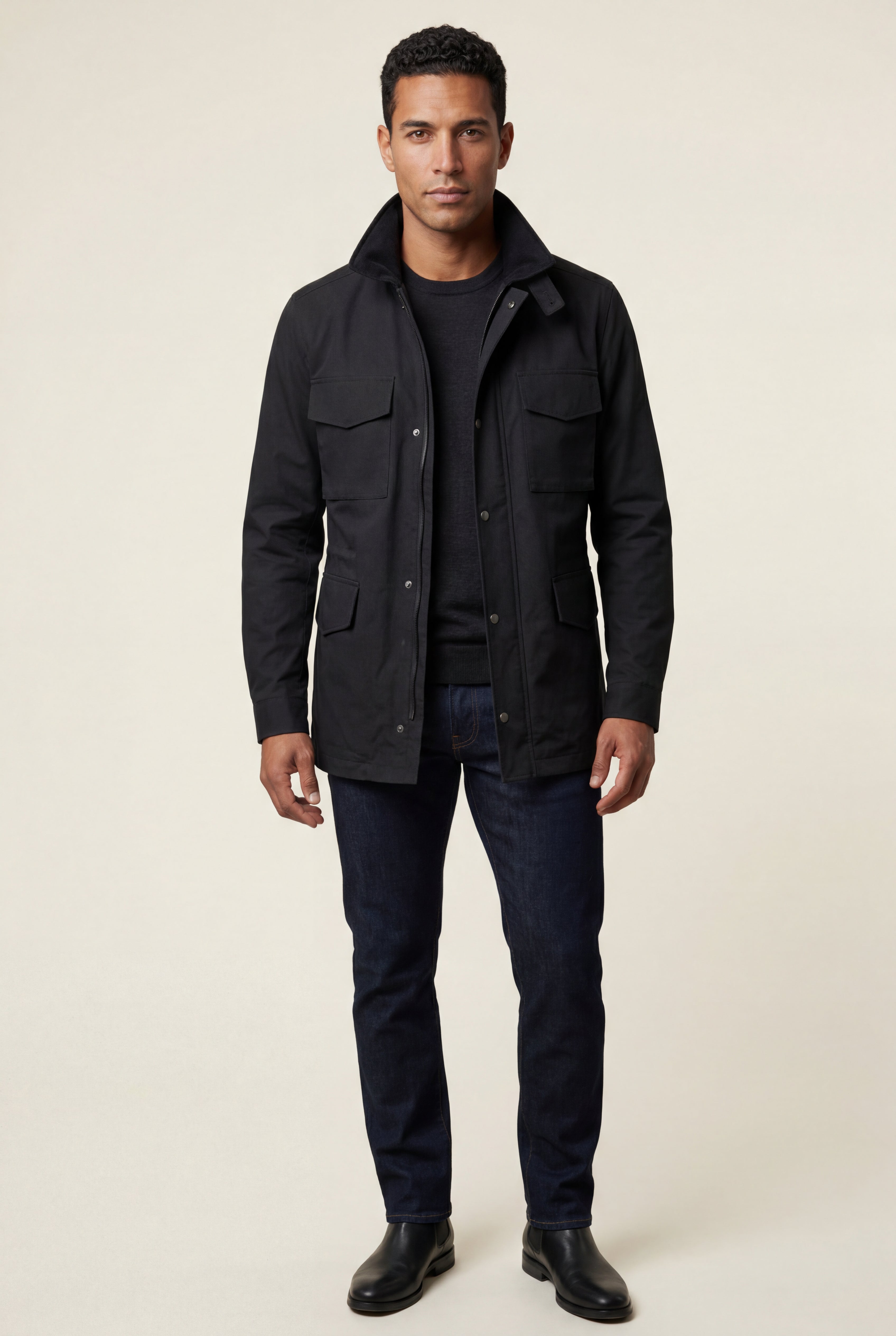 Dravell – Classic-Collar Utility Field Jacket