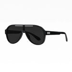 Men's Aviator Sunglasses with Thick Double-Bridge Frame