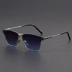 Men's Semi-Rimless Sunglasses with Square Frame