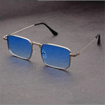 Men's Square Sunglasses with Metal Frame