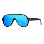 Men's Aviator Sunglasses with Thick Double-Bridge Frame