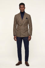 Men's Double-Breasted Blazer with Peak Lapels