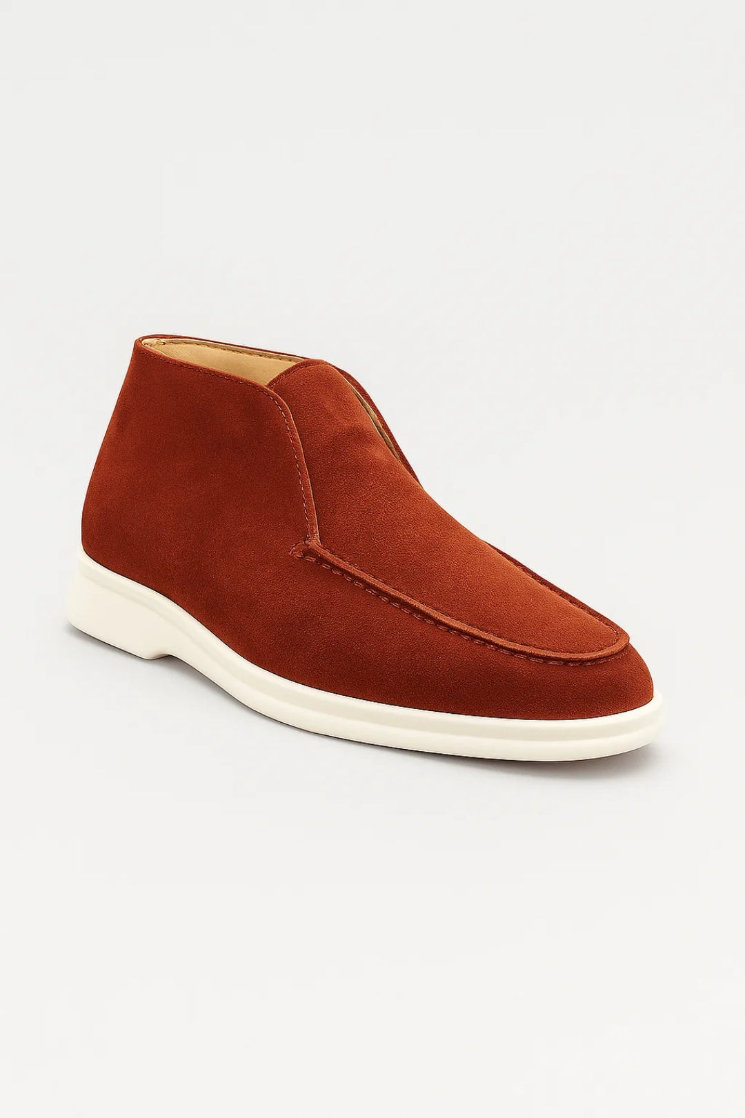 Cevano – Mid-Top Slip-On Loafers with Moccasin Stitching