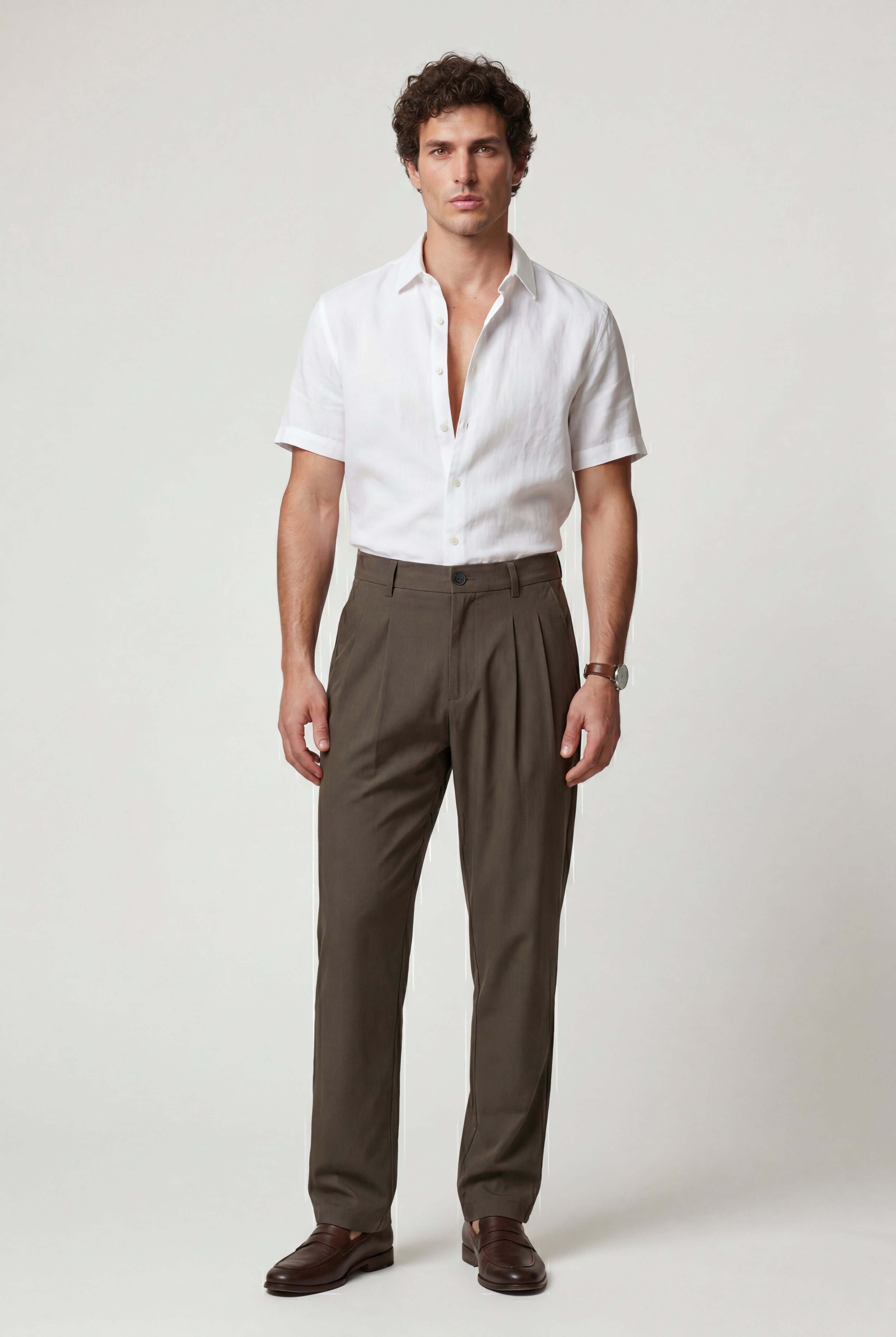 Norvell – Pleated Straight-Leg Dress Trousers