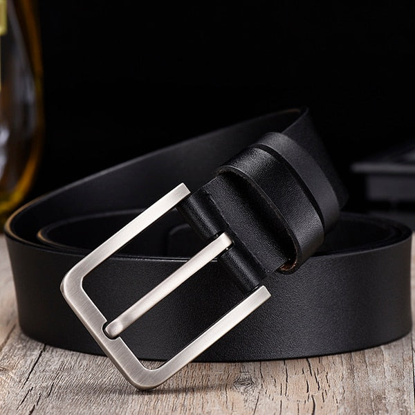 Corvellan – Rectangular-Buckle Belt with Tapered Tip