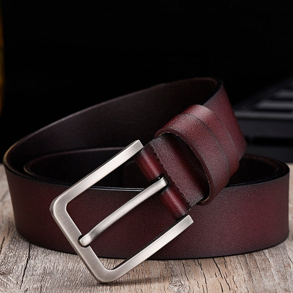 Corvellan – Rectangular-Buckle Belt with Tapered Tip