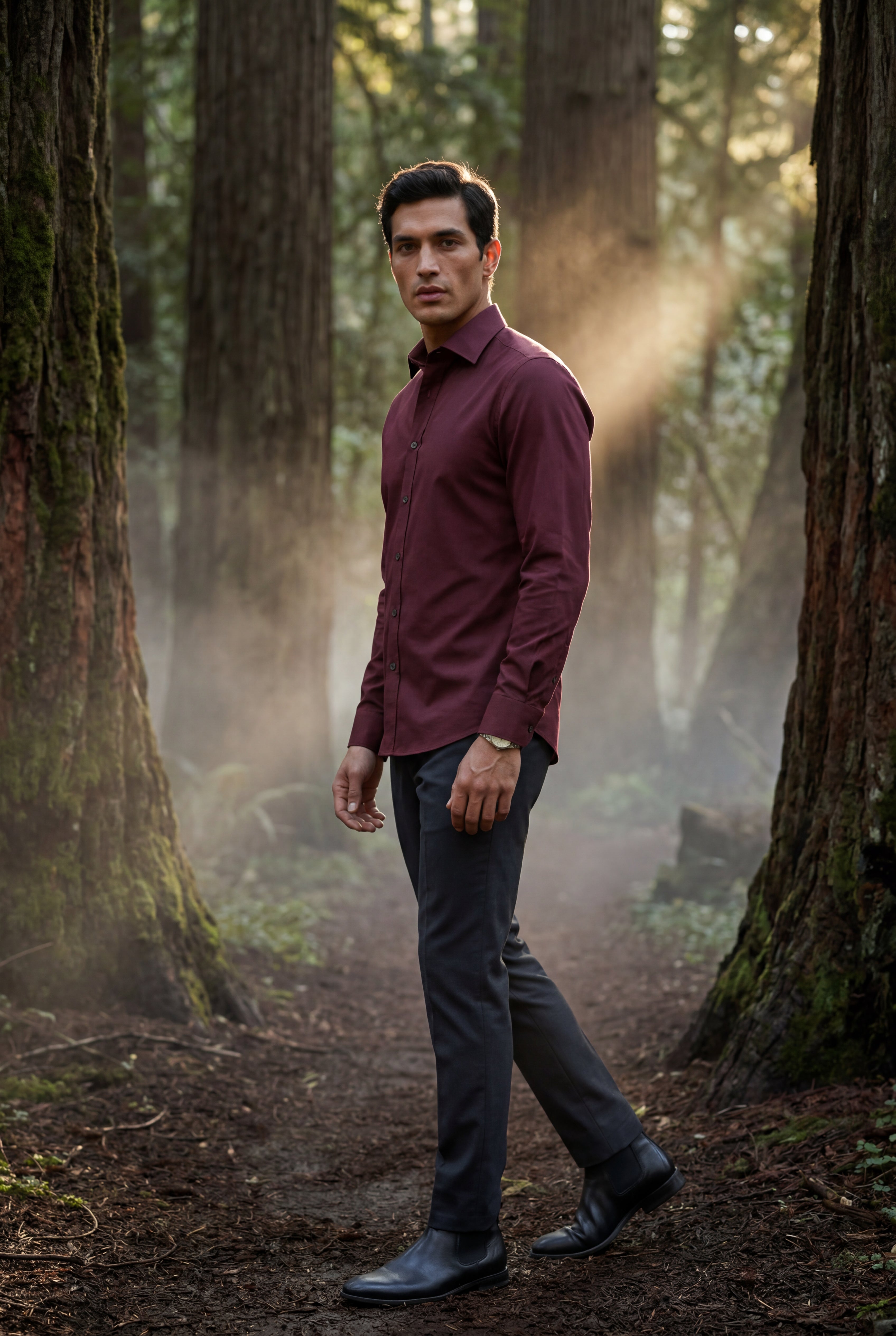 Fitted shirt for work and everyday wear – Men’s shirt with a classic collar
