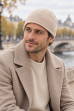 Men’s 100% Cashmere Knitted Beanie Hat