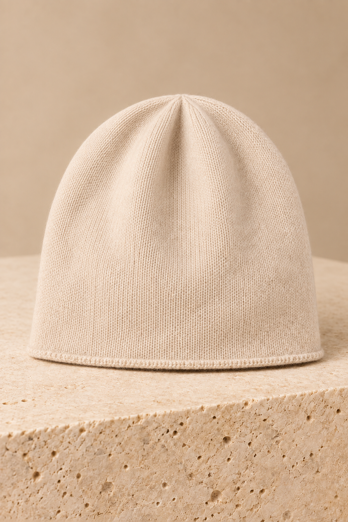 Men’s 100% Cashmere Knitted Beanie Hat