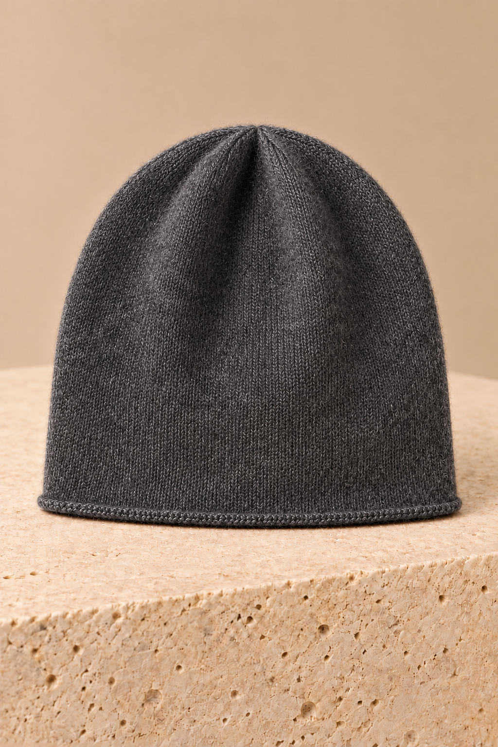 Men’s 100% Cashmere Knitted Beanie Hat