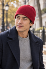 Men’s 100% Cashmere Knitted Beanie Hat