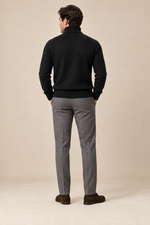 Men’s 100% Cashmere Ribbed Turtleneck Jumper