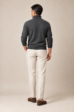 Men’s 100% Cashmere Ribbed Turtleneck Jumper