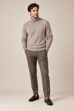 Men’s 100% Cashmere Ribbed Turtleneck Jumper