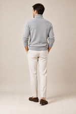 Men’s 100% Cashmere Ribbed Turtleneck Jumper