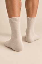 Men’s 100% Cashmere Knitted Mid-Calf Socks