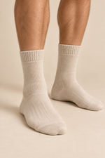 Men’s 100% Cashmere Knitted Mid-Calf Socks