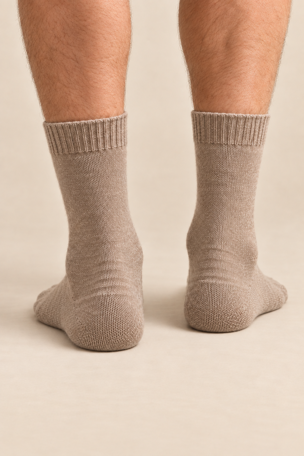 Men’s 100% Cashmere Knitted Mid-Calf Socks