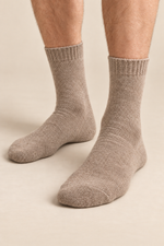 Men’s 100% Cashmere Knitted Mid-Calf Socks