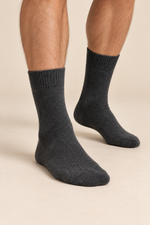 Men’s 100% Cashmere Knitted Mid-Calf Socks