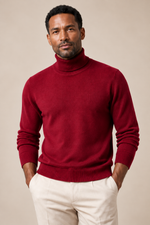 Men’s 100% Cashmere Turtleneck Jumper
