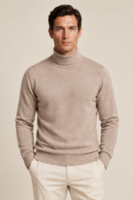Men’s 100% Cashmere Turtleneck Jumper