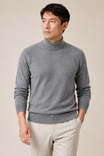 Men’s 100% Cashmere Turtleneck Jumper