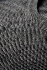 Men's Fitted Knitted T-Shirt with Crew Neck