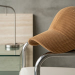 Men’s Cotton Corduroy Baseball Cap with Curved Brim