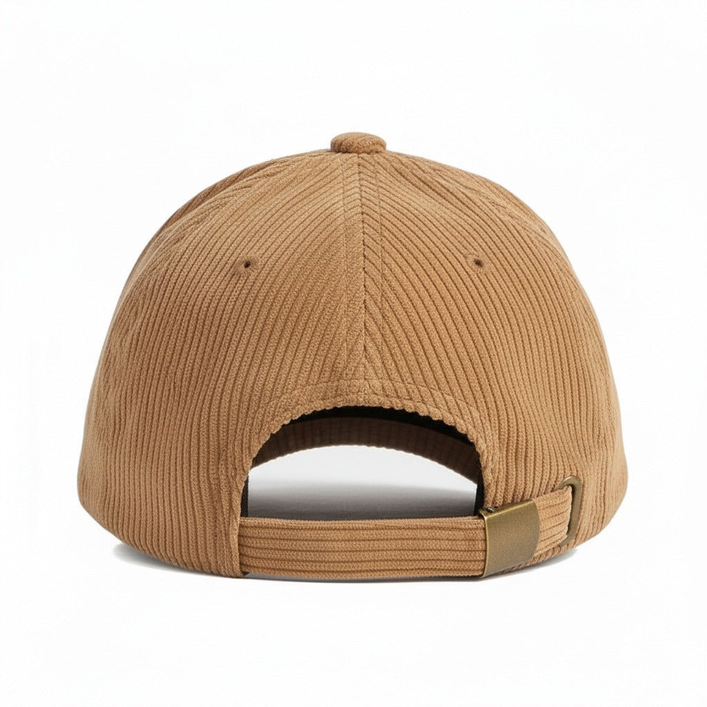 Men’s Cotton Corduroy Baseball Cap with Curved Brim