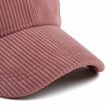 Men’s Cotton Corduroy Baseball Cap with Curved Brim